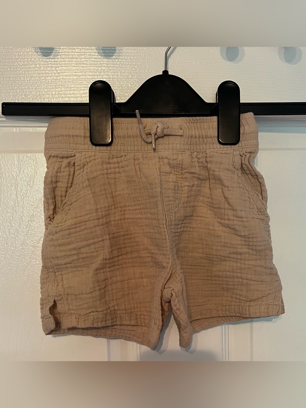 George Double Gauze Cotton Shorts Size 3T Beige